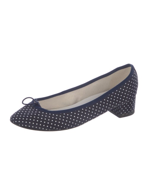 Repetto Polka Dot Print Bow Accents Pumps