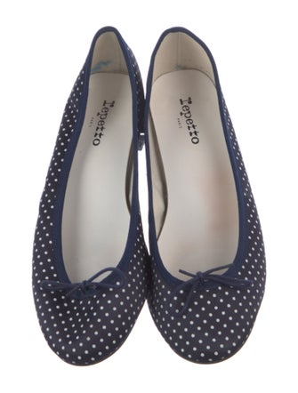 Repetto Polka Dot Print Bow Accents Pumps