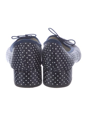 Repetto Polka Dot Print Bow Accents Pumps