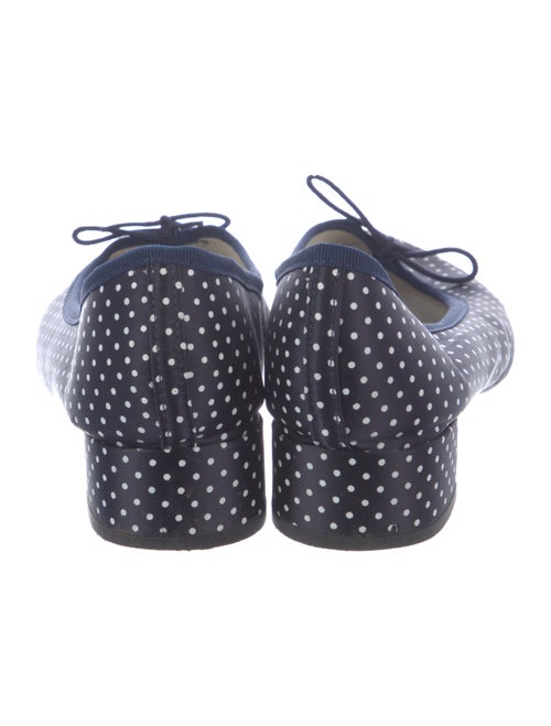 Repetto Polka Dot Print Bow Accents Pumps