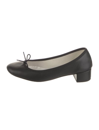Repetto Leather Bow Accents Pumps