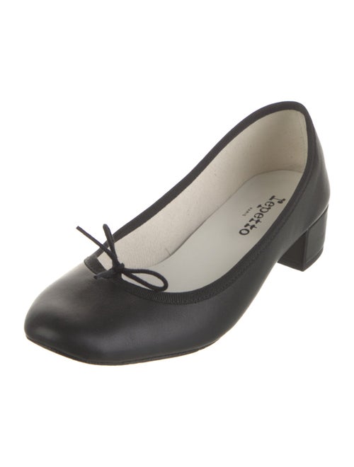 Repetto Leather Bow Accents Pumps