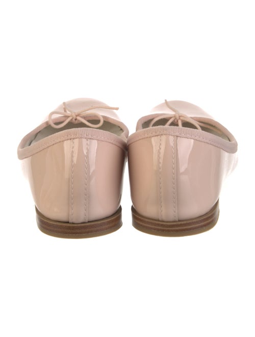 Repetto Patent Leather Bow Accents Ballet Flats