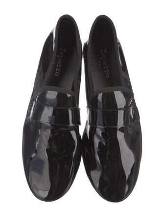 Repetto Patent Leather Grosgrain Trim Loafers