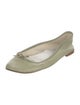 Repetto Leather Bow Accents Ballet Flats