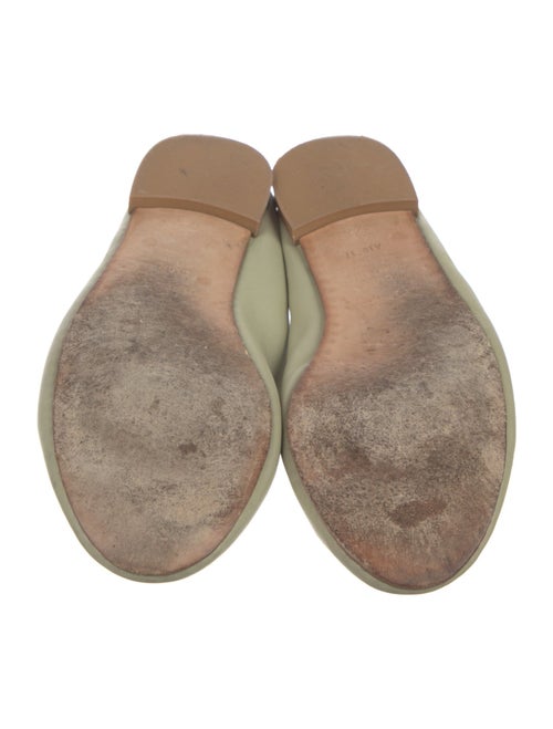 Repetto Leather Bow Accents Ballet Flats