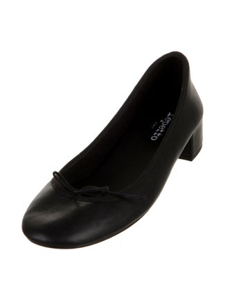 Repetto Leather Bow Accents Pumps