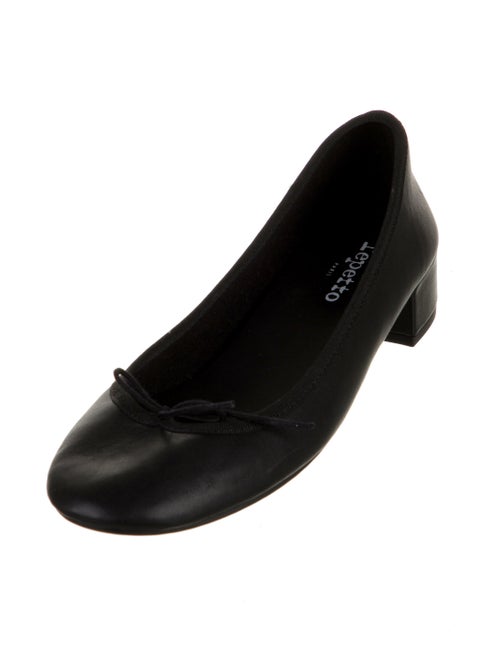 Repetto Leather Bow Accents Pumps