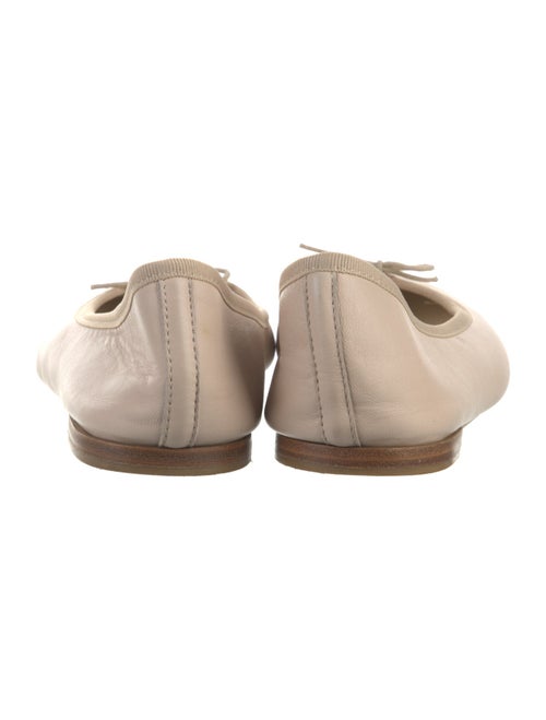 Repetto Leather Bow Accents Ballet Flats