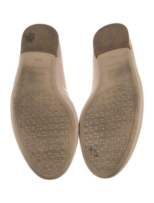 Repetto Leather Bow Accents Ballet Flats