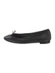 Repetto Leather Bow Accents Ballet Flats