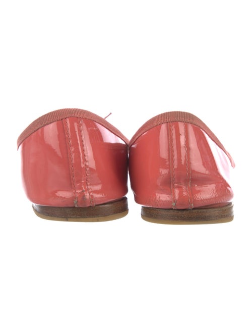 Repetto Patent Leather Bow Accents Ballet Flats