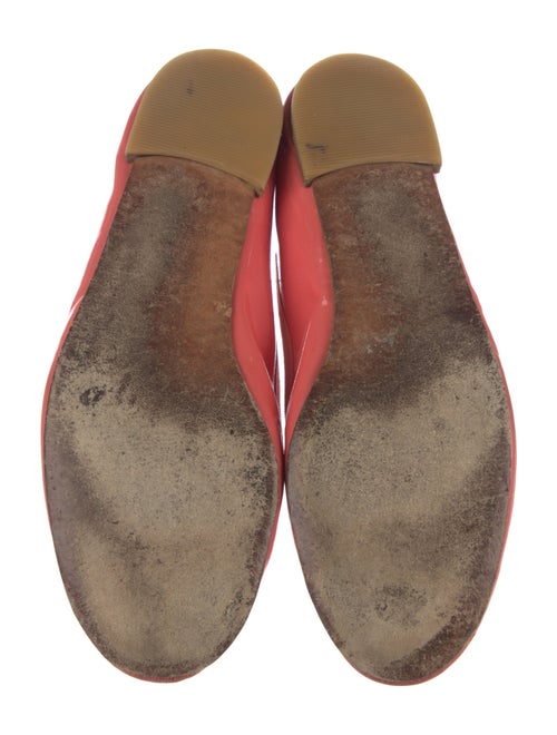 Repetto Patent Leather Bow Accents Ballet Flats