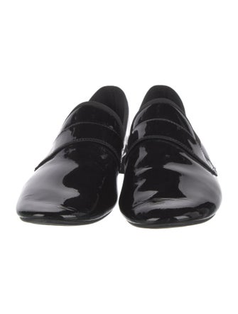 Repetto Patent Leather Grosgrain Trim Loafers