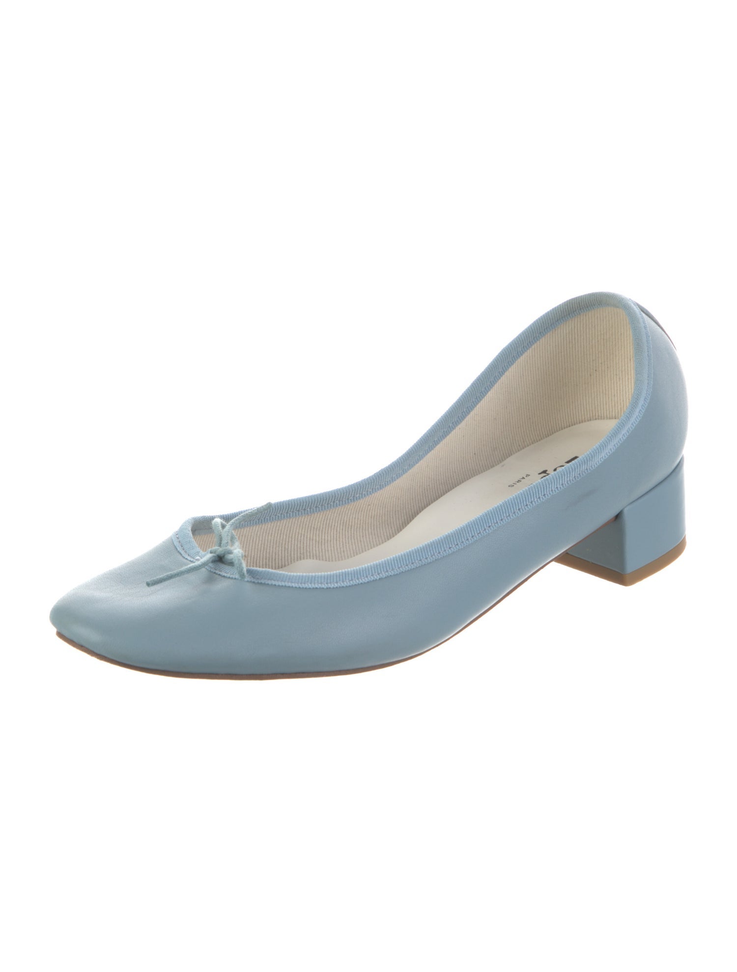 Repetto Leather Bow Accents Flats