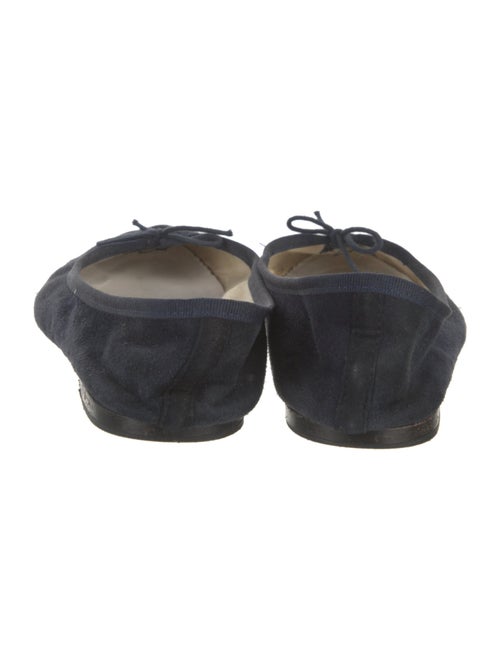Repetto Suede Grosgrain Trim Ballet Flats