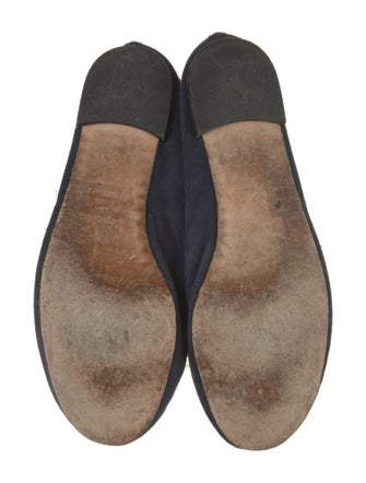 Repetto Suede Grosgrain Trim Ballet Flats