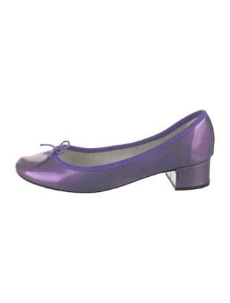 Repetto Patent Leather Bow Accents Pumps