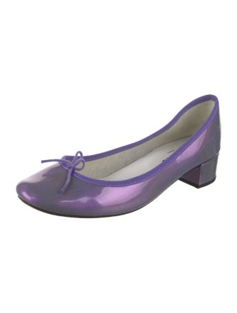 Repetto Patent Leather Bow Accents Pumps