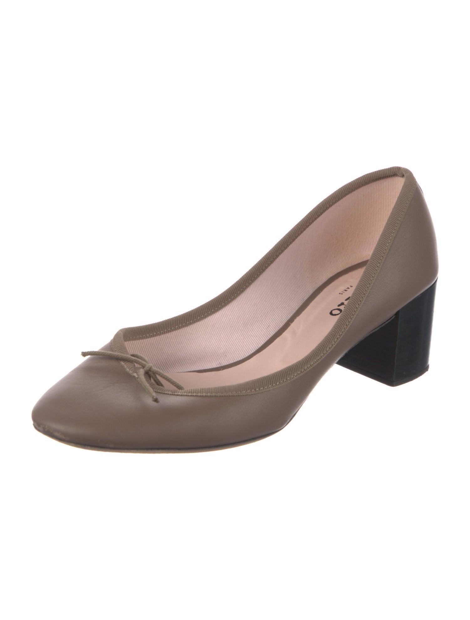 Repetto Leather Bow Accents Pumps