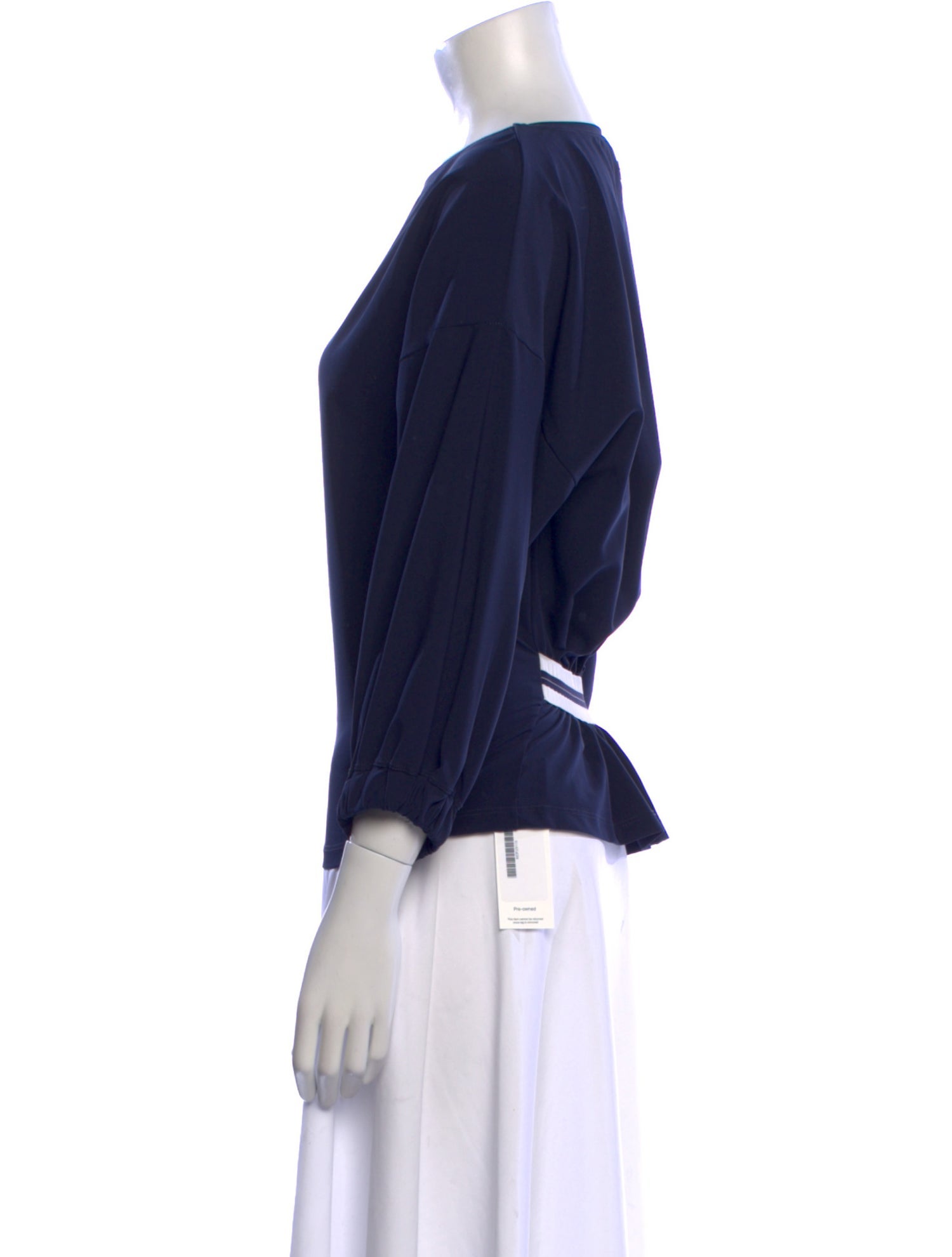 Repetto Bateau Neckline Three-Quarter Sleeve Blouse