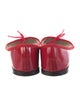 Repetto Patent Leather Bow Accents Ballet Flats