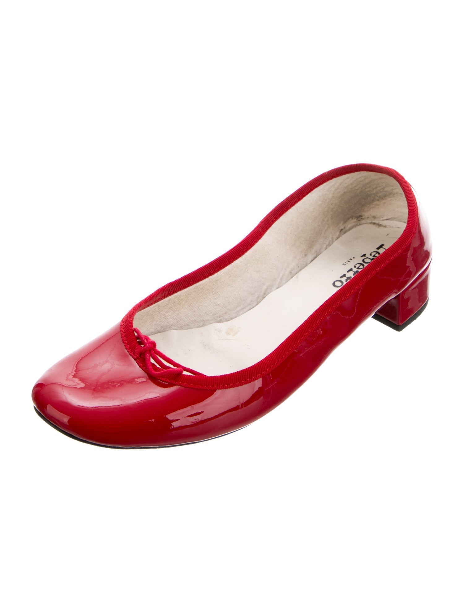 Repetto Patent Leather Bow Accents Pumps