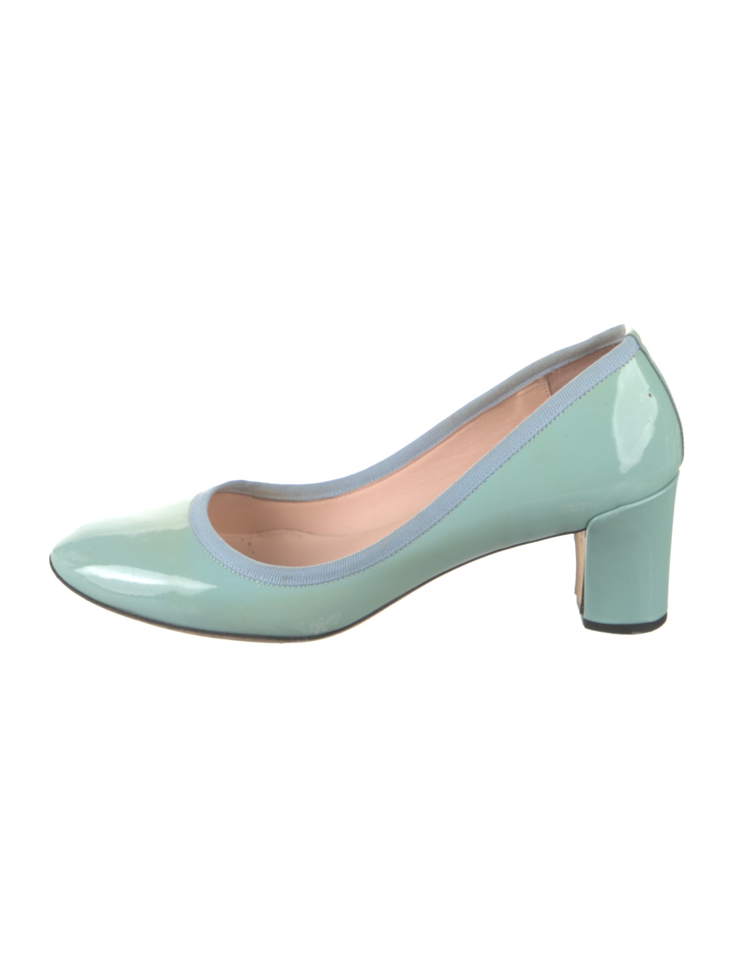 Repetto Patent Leather Grosgrain Trim Pumps