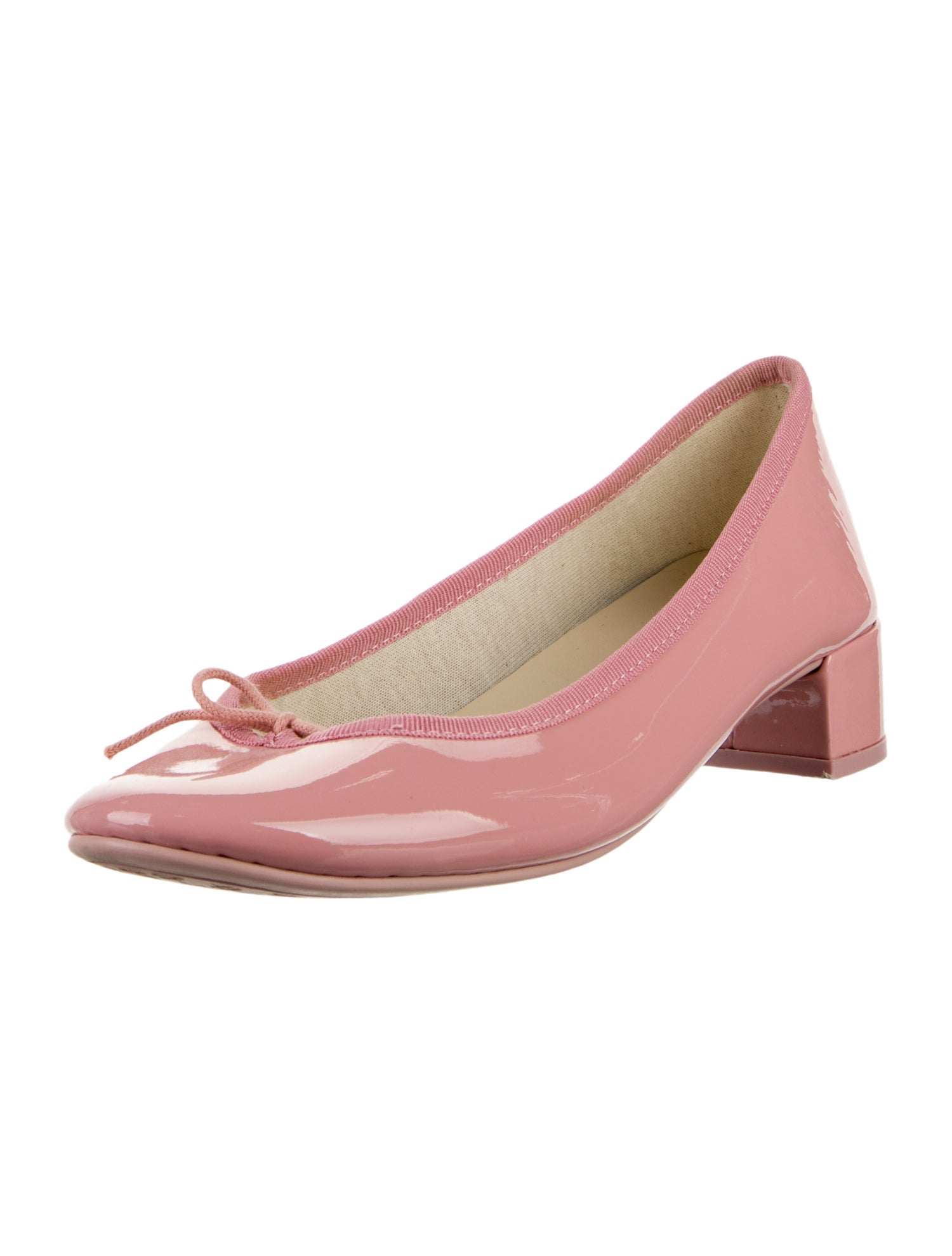 Repetto Patent Leather Bow Accents Pumps