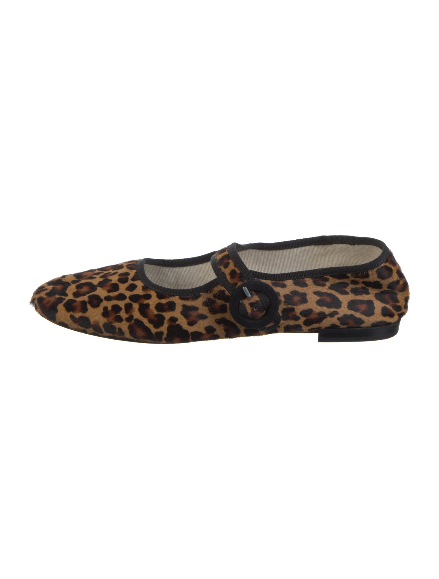 Repetto Ponyhair Animal Print Mary Jane Flats