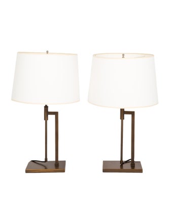 Restoration Hardware Pair of Menlo Table Lamps