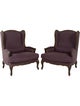 Restoration Hardware Pair of Lorraine Wingback Chairs