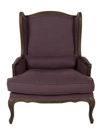 Restoration Hardware Pair of Lorraine Wingback Chairs