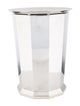 Restoration Hardware Faceted Metal Waste Bin