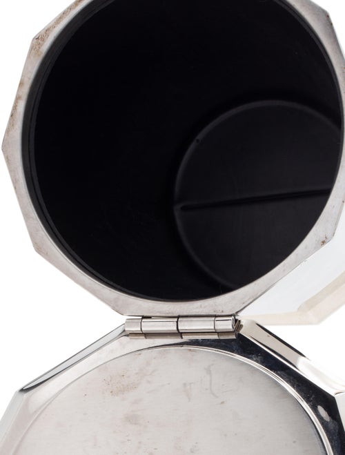 Restoration Hardware Faceted Metal Waste Bin