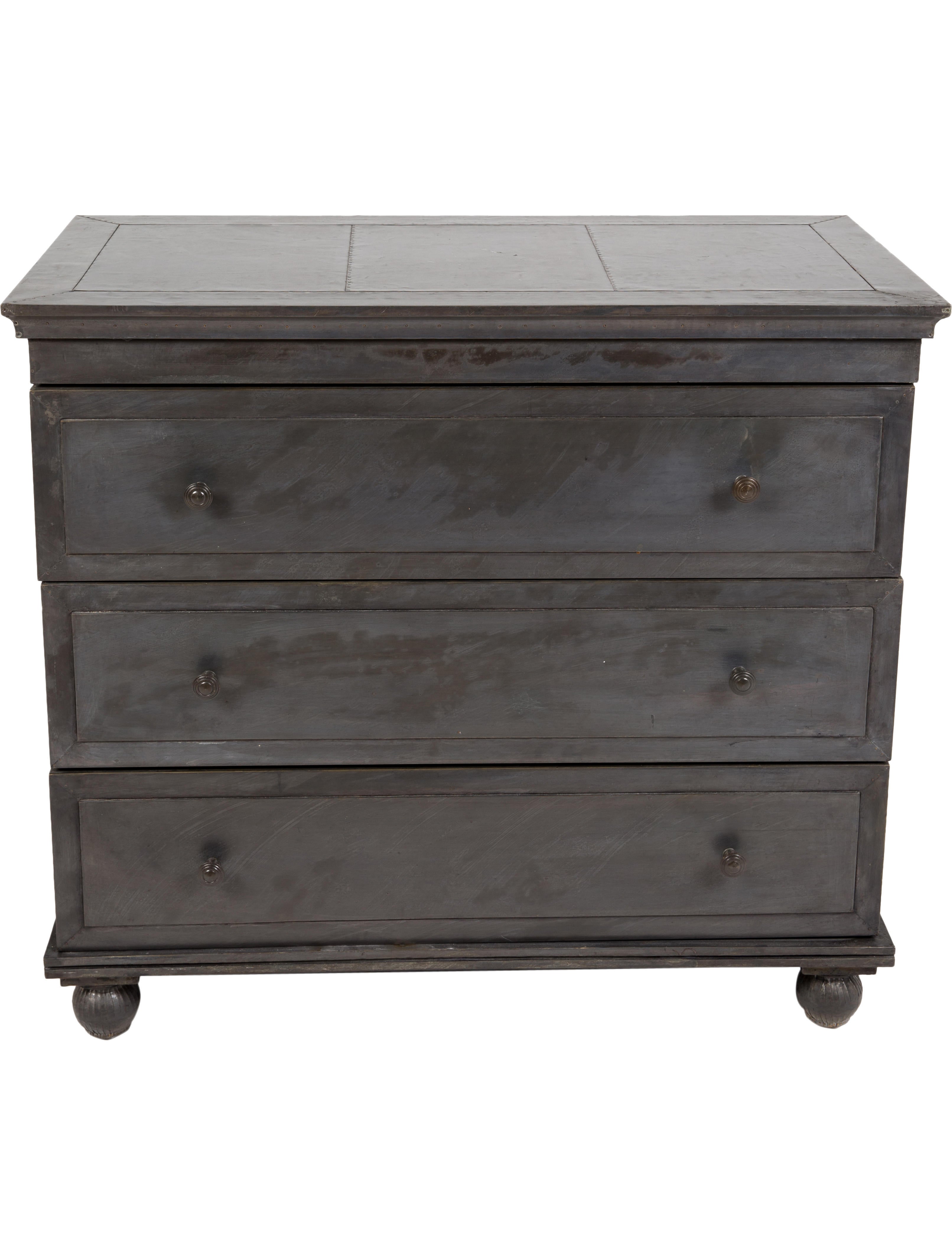 Restoration Hardware Annecy Metal-Wrapped Dresser