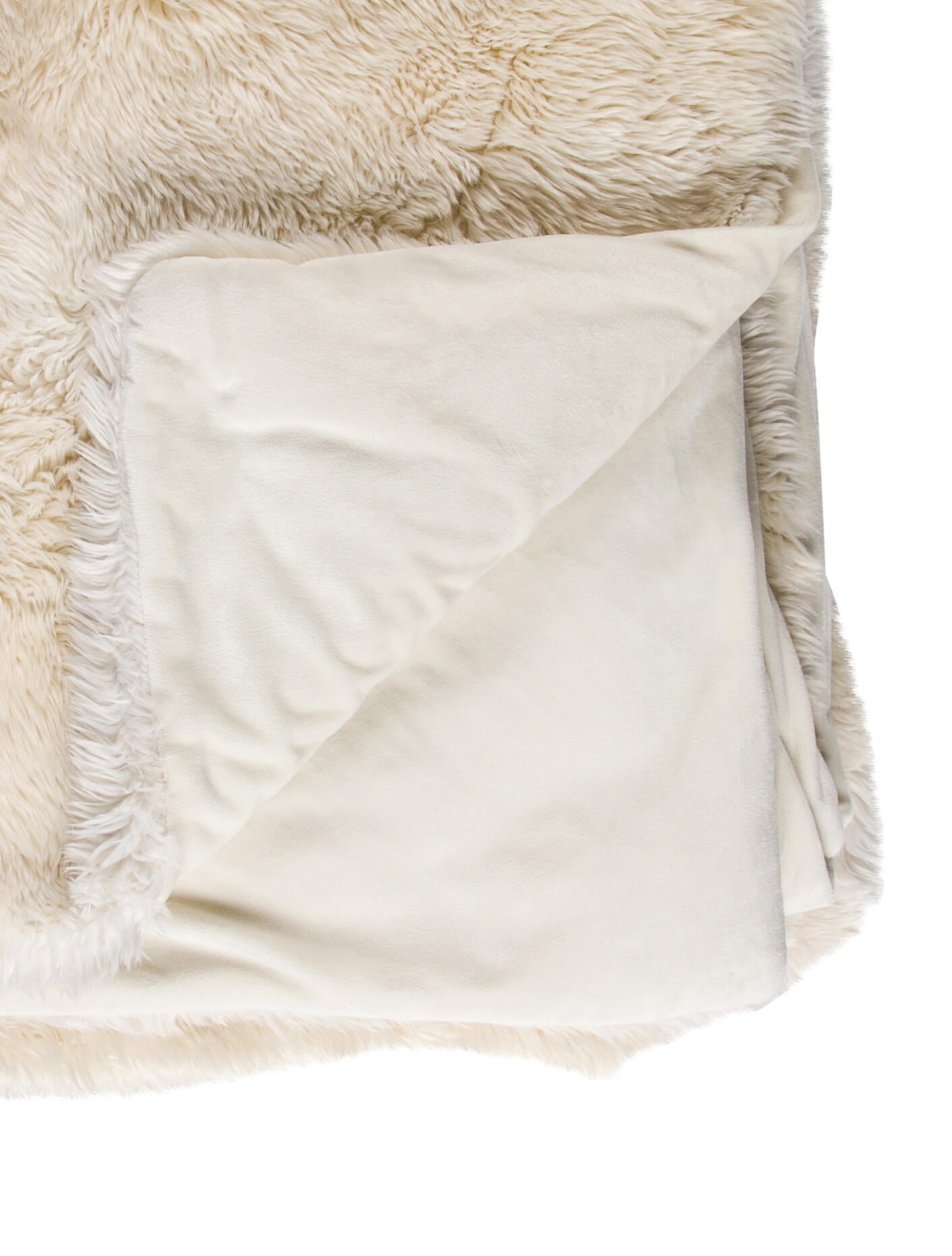 Restoration Hardware Faux Fur Quilt White Throws, Pillows & Throws