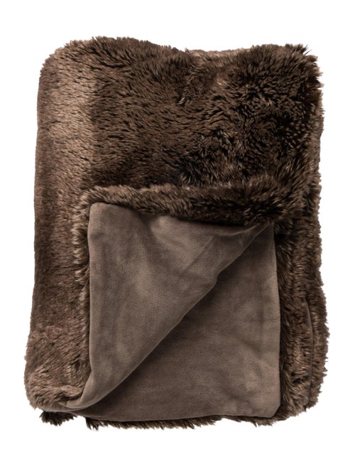 Restoration Hardware Ultimate Faux Fur Throw Blanket