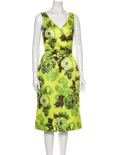 Richard Quinn Printed Midi Length Dress w/ Tags Gr