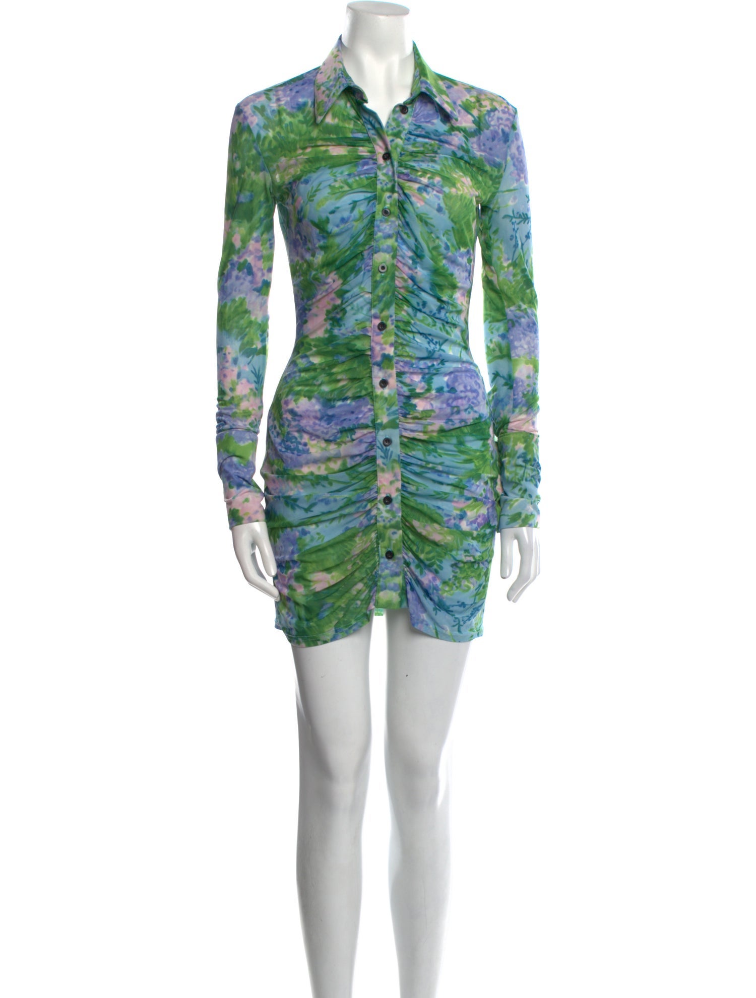 Richard Quinn Printed Mini Dress