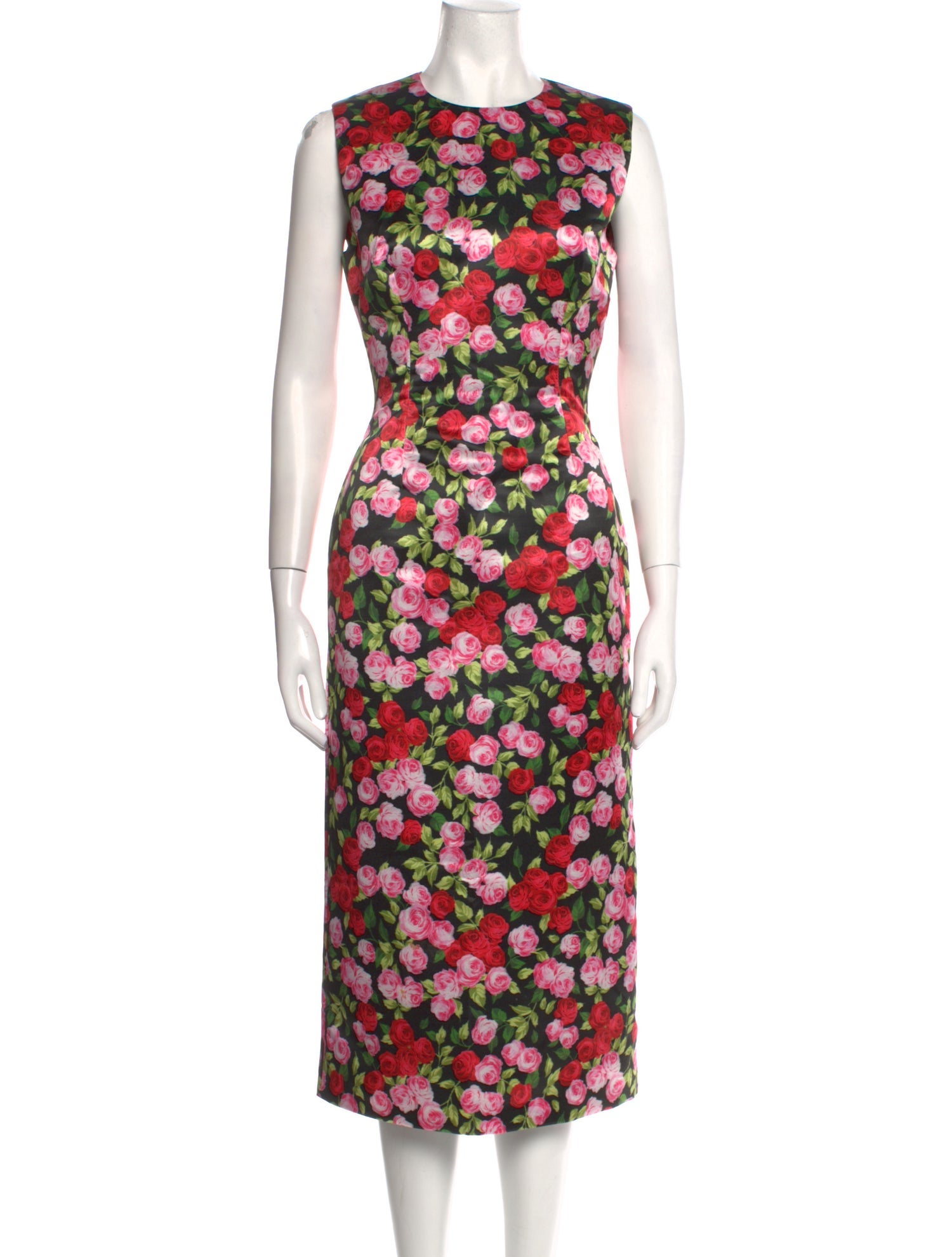 Richard Quinn Floral Print Midi Length Dress