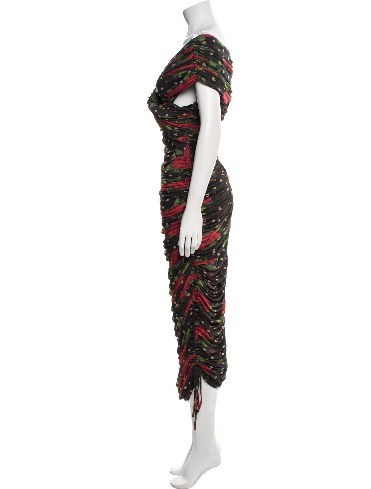Richard Quinn Floral Print Midi Length Dress w/ Tags