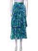 Richard Quinn Floral Print Midi Length Skirt