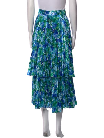 Richard Quinn Floral Print Midi Length Skirt