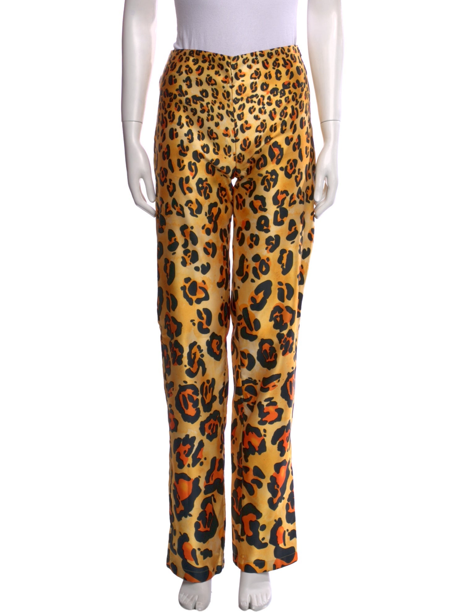 Richard Quinn Animal Print Straight Leg Pants