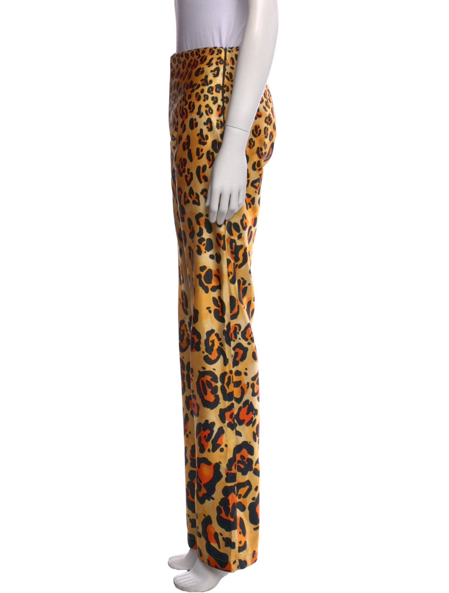 Richard Quinn Animal Print Straight Leg Pants