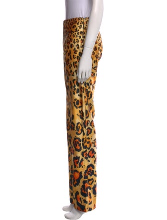 Richard Quinn Animal Print Straight Leg Pants
