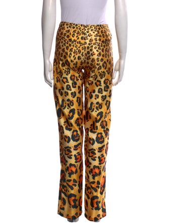Richard Quinn Animal Print Straight Leg Pants