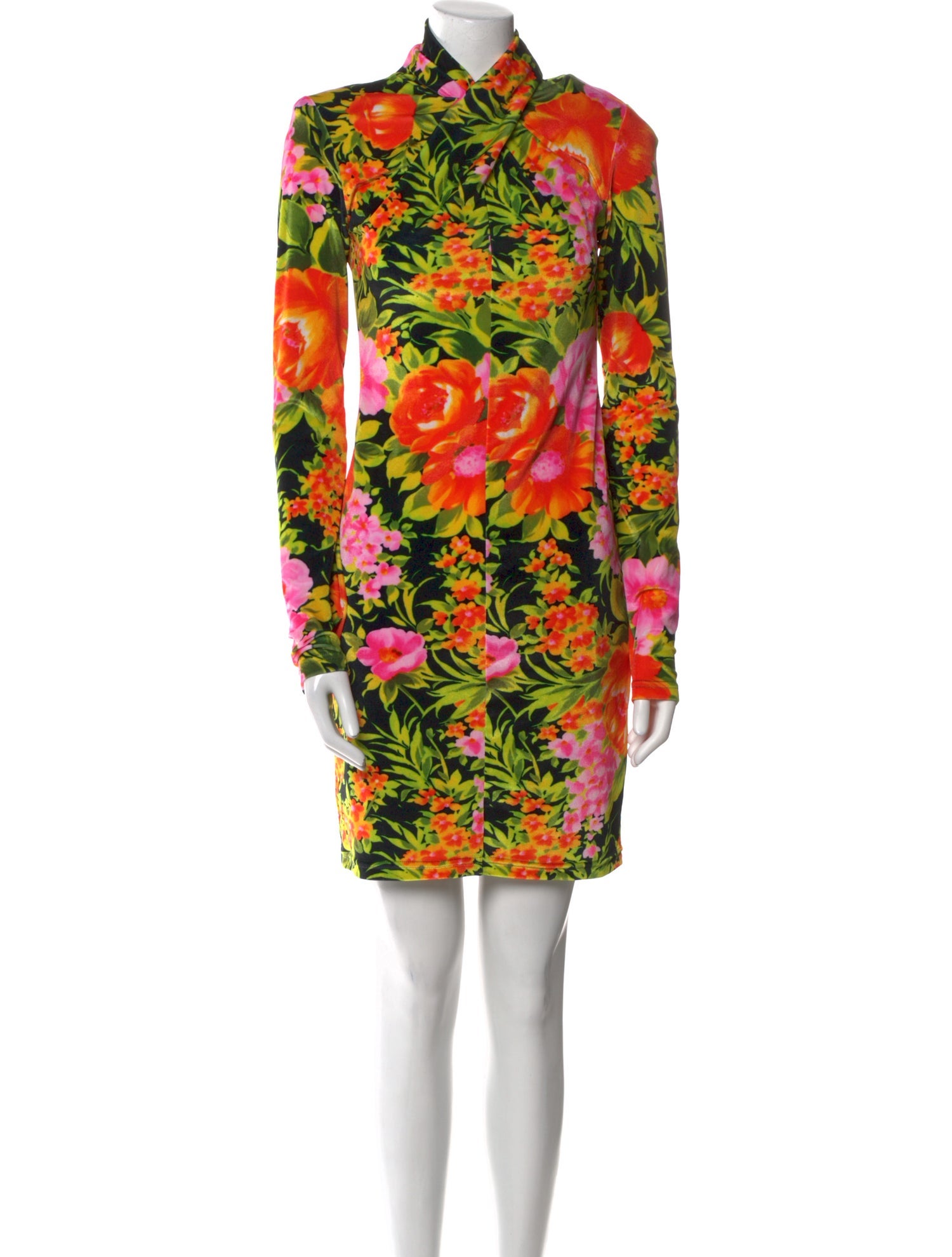 Richard Quinn Floral Print Mini Dress w/ Tags