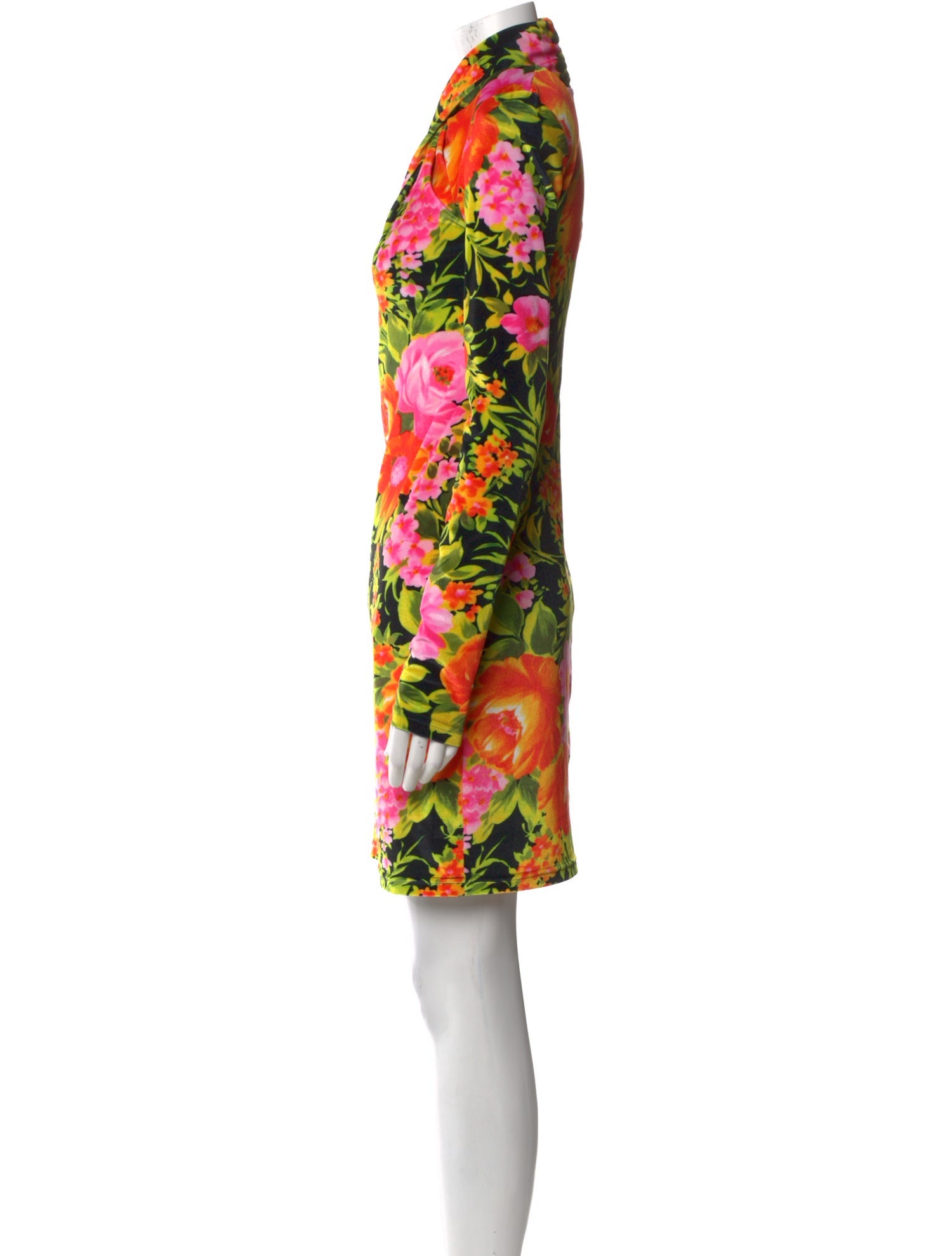 Richard Quinn Floral Print Mini Dress w/ Tags